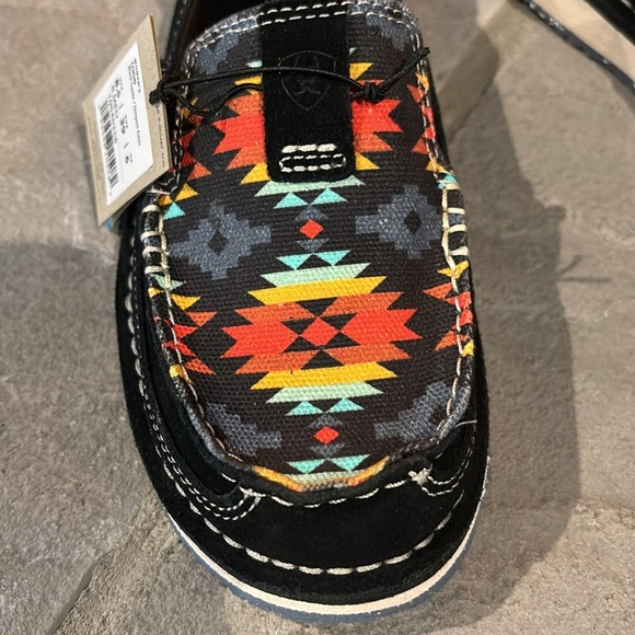 Ariat Cruiser Black Suede Deepest Aztec loafers, EVA sole,Duratread outsole - Picture 8 of 11